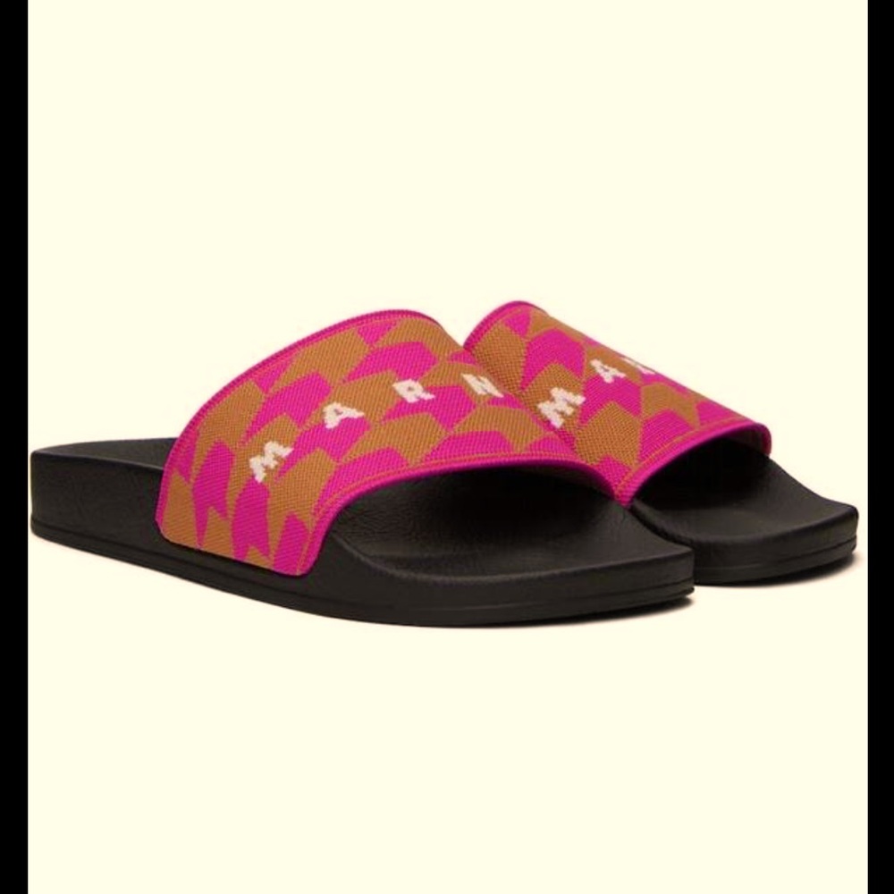 New in box Marni Logo Slides- Size 36